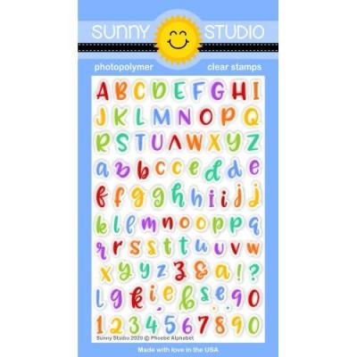 Sunny Studio Clear Stamps - Phoebe Alphabet